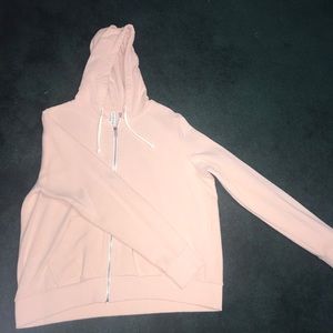 Light pink zip up sweatshirt from H&M